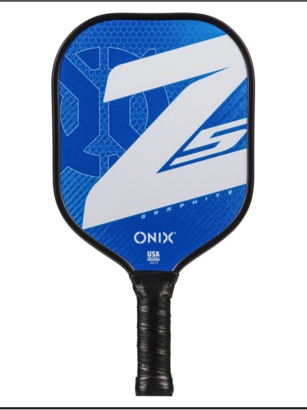 Onix 15.5" Z5 Wide Body Pickleball Paddle - Blue: Graphite, 8.2 oz, 4" Grip